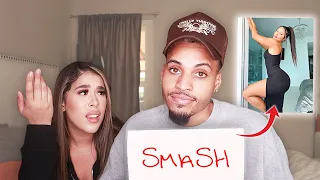 Trying To Make Her JEALOUS During SMASH or PASS! *BAD IDEA*
