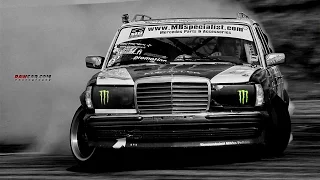 Mercedes Benz w123 TurboDiesel from Hell Burnout & Sideways