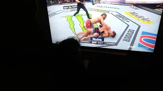 Baby's reaction to UFC 239 Jorge Masvidal vs Ben askren