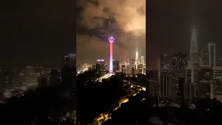 KL Tower sunset hyperlapse #kltower #klcc #kualalumpurcity #sunset #hyperlapse