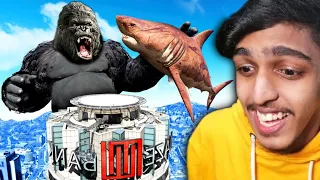 GTA 5 : KING KONG vs. MEGALODON !! MALAYALAM