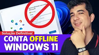 WINDOWS 11 NÃO ACEITA CONTA LOCAL! Solução Definitiva para instalar o Windows 11 Sem Conta Microsoft