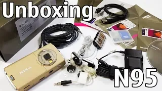 Nokia N95 Sand Unboxing 4K with all original accessories Nseries RM-159 review
