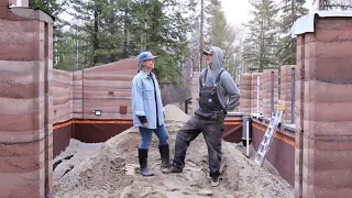 Using Sand for Thermal Heat Storage | Backfilling Inside our Geothermal Greenhouse (Ep34)