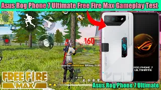 Asus Rog Phone 7 Ultimate Free Fire Max Gameplay Test|Asus Rog Phone 7 Ultimate Free Fire Max Test