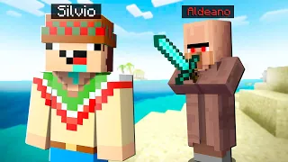 ¡Minecraft PERO TODOS los MOBS son HOSTILES! 😲😡🔪 SILVIOGAMER MINECRAFT PERO