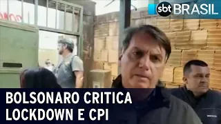 Bolsonaro critica lockdown e CPI da pandemia | SBT Brasil (10/04/21)