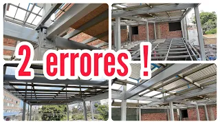 #Estructura #metálica para + de dos pisos Techo de ALUZINC ⛩️ ERRORES, aciertos, MEDIDAS y espesores