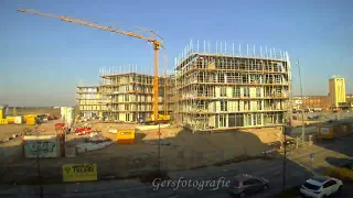 Timelapse van de Fort Krayenhoff een nieuwbouw project in het Waalfront Nijmegen