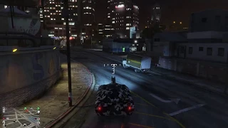 Grand Theft Auto V Khanjali Tank with Rail Gun.