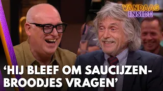 Johan en René hebben de grootste lol om Peter Gillis: 'Hij bleef om saucijzenbroodjes vragen'