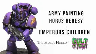 How To Paint Emperors Children Space Marines for Warhammer 30k The Horus Heresy by Games Workshop