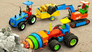 Top diy tractor making mini gold mining | diy mini excavator-tunnel drilling machine | HaiPhong Mini