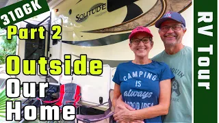 Tour OUTSIDE Our RV Grand Design Solitude 310GK Detailed Review 4K (RV Living Full Time)