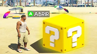 JUEGO GTA 5 con LUCKY BLOCKS 🎁 Abriendo CAJAS SORPRESAS GTA V