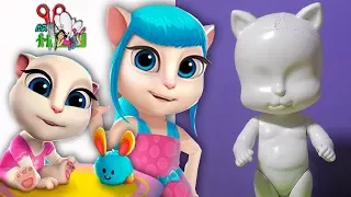 СЕСТРА ГОВОРЯЩЕЙ АНДЖЕЛЫ ❤️ КУКЛА ООАК /часть 1/ КОТИКИ/ My Talking Angela// Muza Rukodeliya 🌺