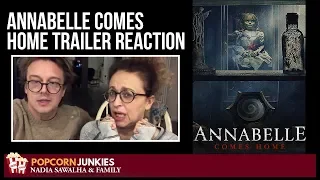 Annabelle Comes Home (Official Trailer #1) - Nadia Sawalha & The Popcorn Junkies Family Reaction