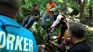 FIM World Trial championship USGP 2013 - Toni Bou crash section 5