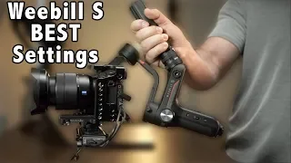 BEST Settings For SMOOTH & STABLE Footage - Zhiyun Weebill S Gimbal
