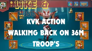 Kvk Kingdom clash a Limited Rally action 😁😔 ! lord's mobile