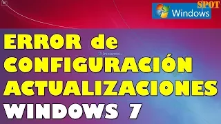 Fixing "Failure Configuring Windows Updates" in Windows 7