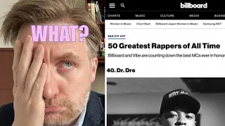Reacting to Billboard Top 50 Rapper List:  So it has come to this!?!