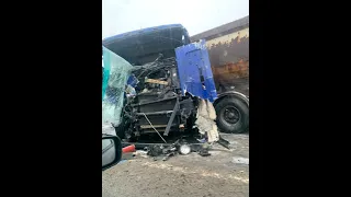 Три грузовика и две легковушки столкнулись на трассе "Кола": Смертельное ДТП в Ленобласти
