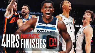 4 HOURS of the NBA's WILDEST ENDINGS of the 2023-24 Season So Far! | Pt. 1