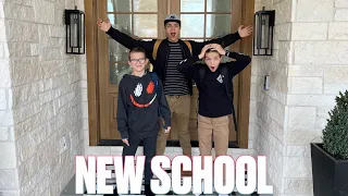 SENDING OUR KIDS TO A NEW SCHOOL | FIRST DAY AT THE NEW SCHOOL THIS YEAR | GOING BACK TO SCHOOL