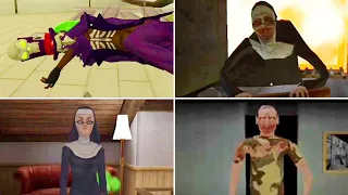 Game Weapons | Smiling X Corp 2 Vs Evil Nun Vs Evil Nun 2 Vs The Twins