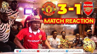 Manchester United 3-1 Arsenal | Full fan Reactions | Anthony Saka Rashford