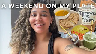 *vegan* what I eat in a weekend | realistic lazy vegan meals in london, replacing coffee with matcha