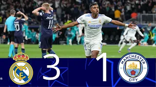 Real Madrid 3×1 Man City UCL Semi Final 2022 With Arabic Commentary