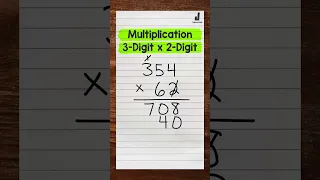3-Digit by 2-Digit Multiplication | Math with Mr. J #Shorts