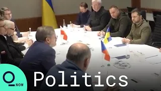 Zelenskiy Meets Polish, Czech and Slovenian PMs in Kyiv