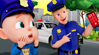 Police Songs - Job and Career + Wheels On The Bus - More Nursery Rhymes & Rosoo Kids Songs