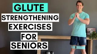 Glute Strengthening Exercises For Seniors (with Loop Bands - Seated, Standing AND lying Exercises)
