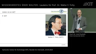 WWW: Wissenswertes über Walter – Prof. Lutz Prechelt