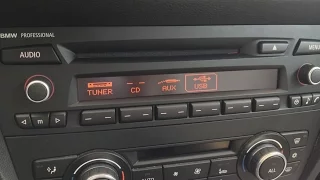 BMW professional cd Bluetooth MENU