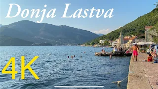 Donja Lastva 🌊 Tivat Montenegro 🇲🇪 Walking Tour 4K