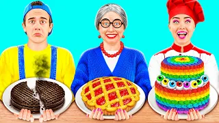 Reto De Cocina Yo vs Abuela | Simples trucos y herramientas de cocina secretas de TeenTeam Challenge