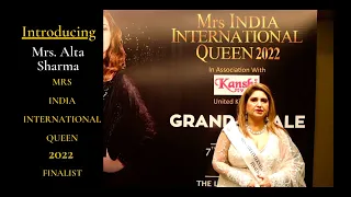 ALTA SHARMA - MRS INDIA INTERNATIONAL QUEEN 2022 FINALIST, INTRODUCTION ROUND