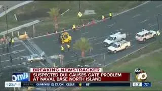 DUI Crash Closes North Island Naval Base Main Gate - July 29, 2014