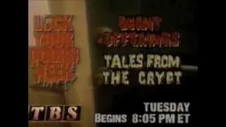 TBS "Lock Your Doors Week" - Burnt Offerings and Tales from the Crypt promo - 1990