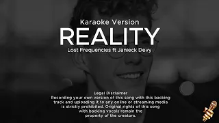 Lost Frequencies feat. Janieck Devy - Reality (Karaoke Version)