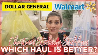HOLIDAY HAUL | Walmart vs Dollar General | Stocking Stuffer Finds, Gift Ideas, New Christmas Items