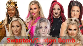 Queen Aminata vs Dana Brooke vs Bayley vs Charlotte Flair vs Tiffany Stratton- Swanton/Senton Bomb