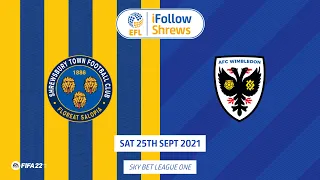 Shrewsbury Town 2-1 AFC Wimbledon | Highlights 21/22