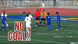 Goalkeeper Injury - O'Farrell Charter vs Mountain Empire High Boys Soccer