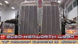 2020 Kenworth W990 76''MidRoof Cummins X15 500hp - Exterior And Interior - 2019 Atlantic Truck Show